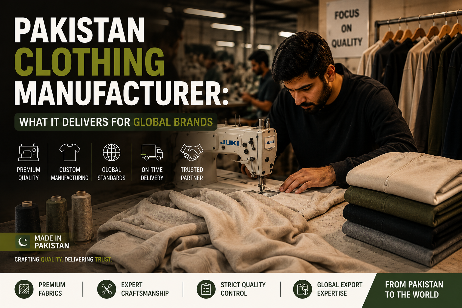 Pakistan Clothing Manufacturer What It Delivers for Global Brands