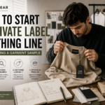 how to start a private label clothing line by reviewing a garment sample
